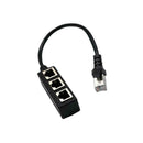 RJ45 Y Splitter Adapter 1 to3 Port Cable For CAT 5/CAT LAN 6 Socket Hot Z0Z7