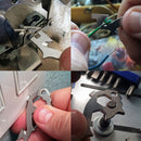 1Pcs 20 In 1 Multi-tool Gear Camping Pocket Outdoor Survival Keychain Key Ope TE