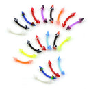 20Pcs Curved Barbell Eyebrow Rings Bar Tragus Ear Stud Helix Piercing Jewe OZ