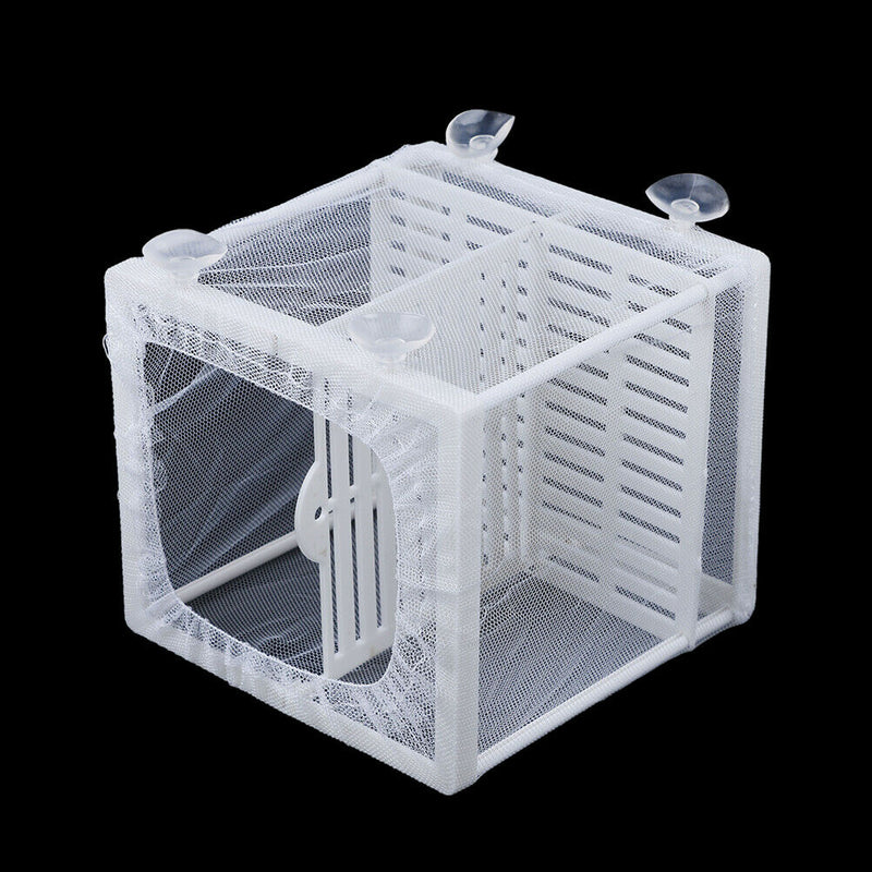 Aquarium Fish Tank Guppy Breeding Breeder Baby/Fry Net Trap Box Hatcher  FT
