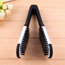 Plywood Bristles Comb Straightener Electric Heat Brush Hair Straightener