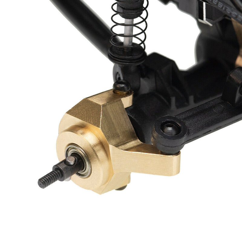 2pcs Steering Knuckle Counterweight Brass Upgrade Part For AXIAL SCX24 AXI90081