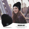 Men Women Bluetooth Earphone Music Beanie Hat Winter Autumn Knitted Cap Black