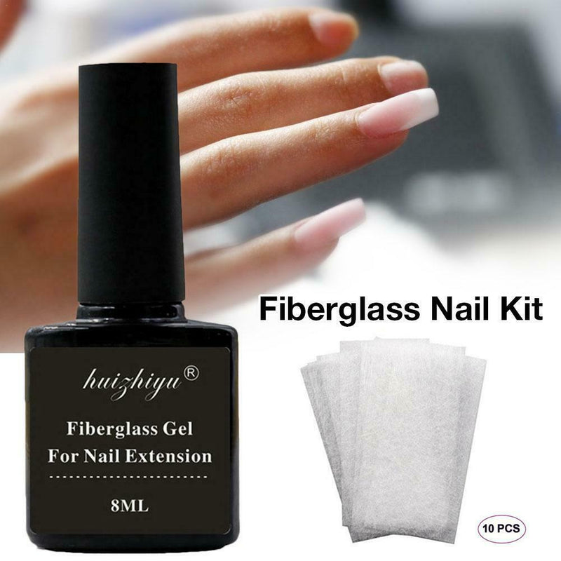 10PCS Nail Art Fiberglass Silk Nail Extension Repair Fiber Manicure Fiberglass