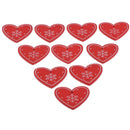 DIY Craft Woody Pieces Red Heart Ligneous Backdrop Wedding Decor 10 Pieces
