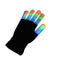 LED Rave Flashing Gloves Glow 7 Mode Light Up Finger Lighting Black New ~ï¼ˆ