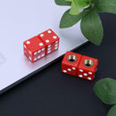 4pcs Dice Car Truck Bike Tire Air Valve Stem Caps Covers Wheel Rims (Red)