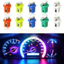 10x T5 B8.5D 5050 1SMD Car LED Dashboard Dash Gauge Instrument Light Bulbs 12V