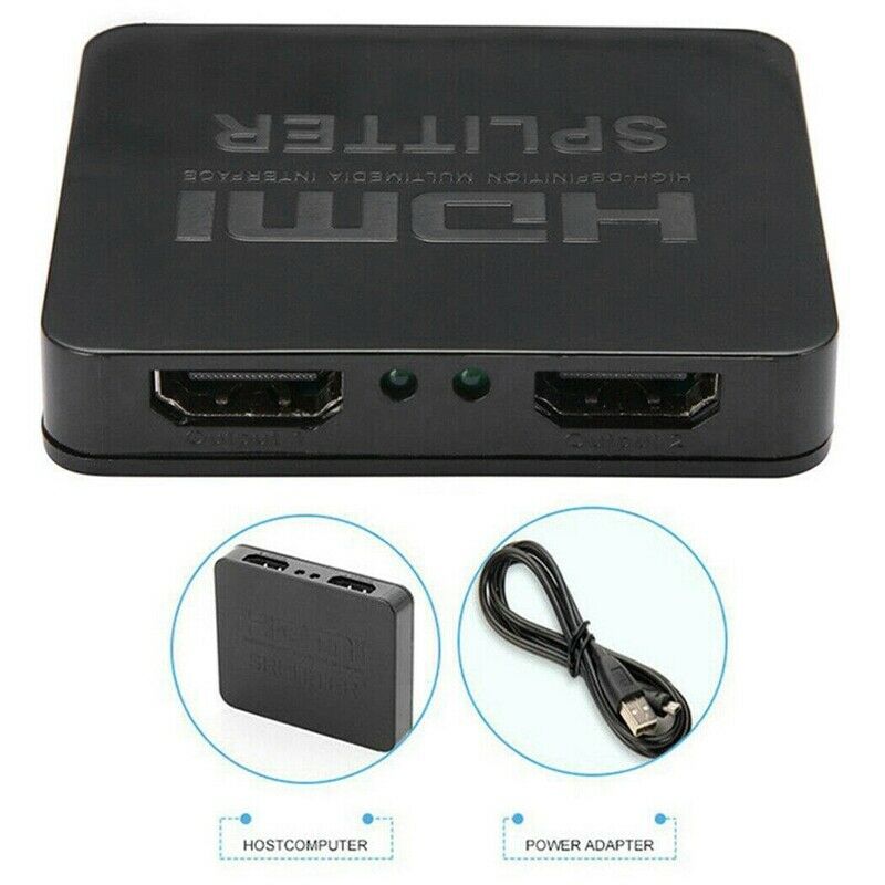 Hdmi Splitter 1 in 2 Out-Ultra Hd 4K 4 Port Hdmi Adapter for Fire Stick/App P6L5