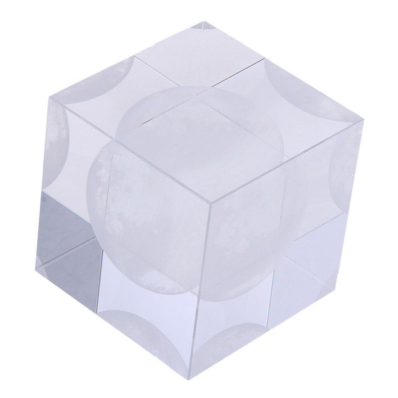 Moon Crystal Cube Paperweight Fengshui Crystal Cube Home Decoration Props