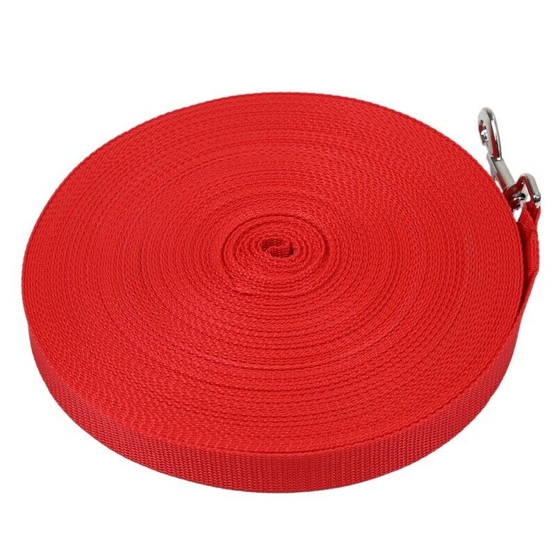100ft 30.5 Meters Long Pet Dog Horse Training Leads Lunge Webbing Lead Rope W9H5