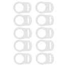 Pacifier clips set - silicone - 10 pieces - Traspatent - baby clip - dummy