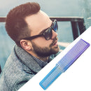Electroplating Rainbow Comb Clipper Oil Head Hair Styling Comb (Blue)