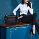 Solid Color Shoulder Messenger Handbags Women Leather Small Crossbody Bags