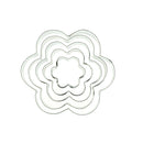 5X flower shape stainless steel cookie cutter cake baking mould biscuit mould3cA