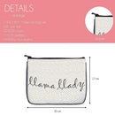 Printed Makeup Bags PU Leather Cosmetics Pouch for Travel (Medium Square) A