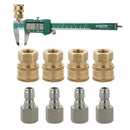 8X Pressure Washer Quick Connector Easy Connect Fitting 1/4" G Female /Male