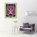5D DIY Special Shaped Diamond Painting Color Tiger Cross Stitch Embroidery