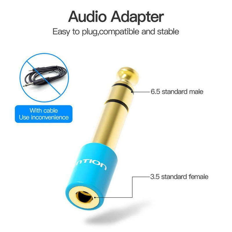 Vention 6.35mm Male Plug to 3.5mm Female Headphone Amplifier Audio Adapter