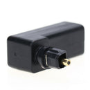 Audio Connector Optical TosLink Female to TosLink Male Plug Angled Adapter