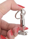 2Pcs Outdoor Backpack Key Ring Carabiner Double Key Ring Padlock Keychain   Z