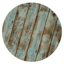 2x Elastic Round Tablecover Cover Waterproof Durable Vinyl 1.2m Wood Pattern