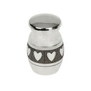 Heart Pattern Stainless Steel Cremation Urn Ash Memorial Container Pendant