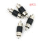 4pcs Straight AV RCA Male to Male Audio Video Connector Couplers Adapter B ES
