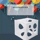 9 Holes Balloon Sizer Box Square Balloon Measurement Wedding Tool Party B0B9