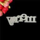 Greeting words Merry Metal Cutting Dies For DIY Scrapbooking Card Craft Decor LJ