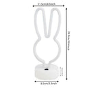 Decorative Rabbit Neon Sign Light LED Cute Animal Neon Marquee Light Art Wa