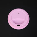 Wheel Shape Silicone Cup Lids Heat-resistant Dust-proof Bowl Cover (Pink)