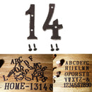 2pcs Iron Metal House Sign Door Number Name Plaque Street Address Plaque 1 4