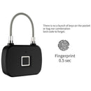 L13 Fingerprint Lock Smart Keyless Anti-Theft Padlock for Travel Suitcase B