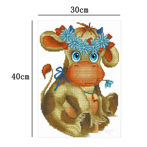 Cartoon Cow 5D Diamond Painting Embroidery DIY Cross Stitch Home Decor Gift