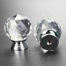 10x Crystal Diamond Glass Door Knobs Cupboard Drawer Furniture Handle Cabinet
