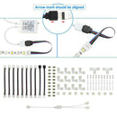 95pcs 10mm Solderless 4Pin Connector Clip for 5050 RGB LED Strip Light Power
