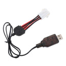 Premium 9.6V USB to EL 6P Female Plug Connectors Li-po Battery Adapter Charger