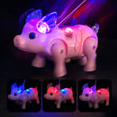 Electric Walking Pig Music Interactive Toys LED Light For Kids Gift Random Color