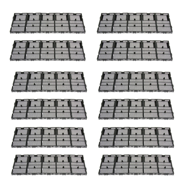 30 Pcs Grid Divider Tray Aquarium Fish Tank Filter Bottom Isolation Board