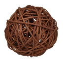 1pcs Coffee Round Rattan Wicker Ball Christmas Tree Ornament for Home Garden