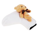 Golf Blade Putter Head Cover Knitting Headcover Protector Bag Guard White
