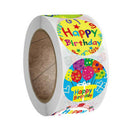 Happy Birthday Round Stickers Scrabooking For Package Seal Gift StickerSEAU