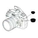 Set PC Sync Terminal Cap Cover For Nikon Black Color D200 D2X Fuji S3 S5 . K0P2
