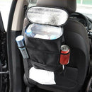 Auto Car Seat Back Multi-Pocket Storage Bag Organizer Holder Travel Hanger Black