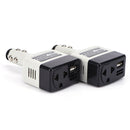 AutoCharger Adapter DC 12V To AC Converter 220V Mobile Charger Power With USB Gw