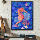 5D DIY Full Drill Diamond Painting Seahorse Cross Stitch Mosaic Craft Kits