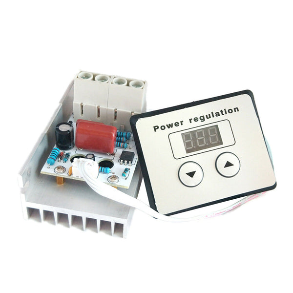 AC 220V 10000W Speed Controller Regulator SCR Digital Voltage Regulator Speed