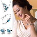 Butterfly Jewelry Sets Necklace + Earring+Bracelet Crystal Set FashiME