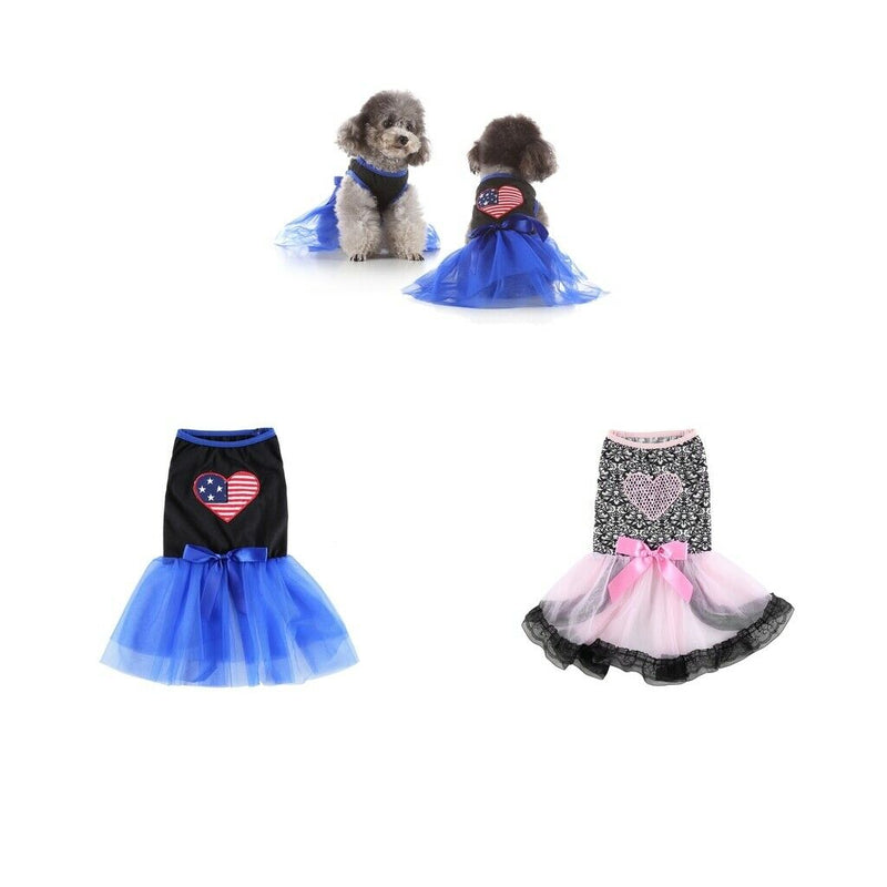 2x Adorable Dogs Fashion Dress Female Dogs